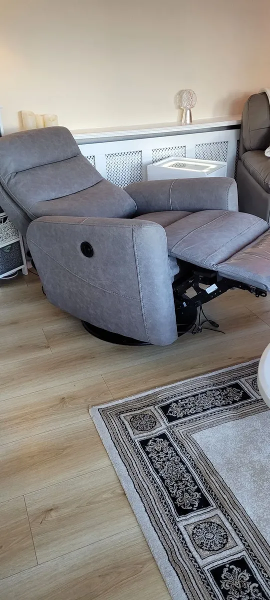 Powered Electric Rocking Recliner Swivel Chair - Image 2