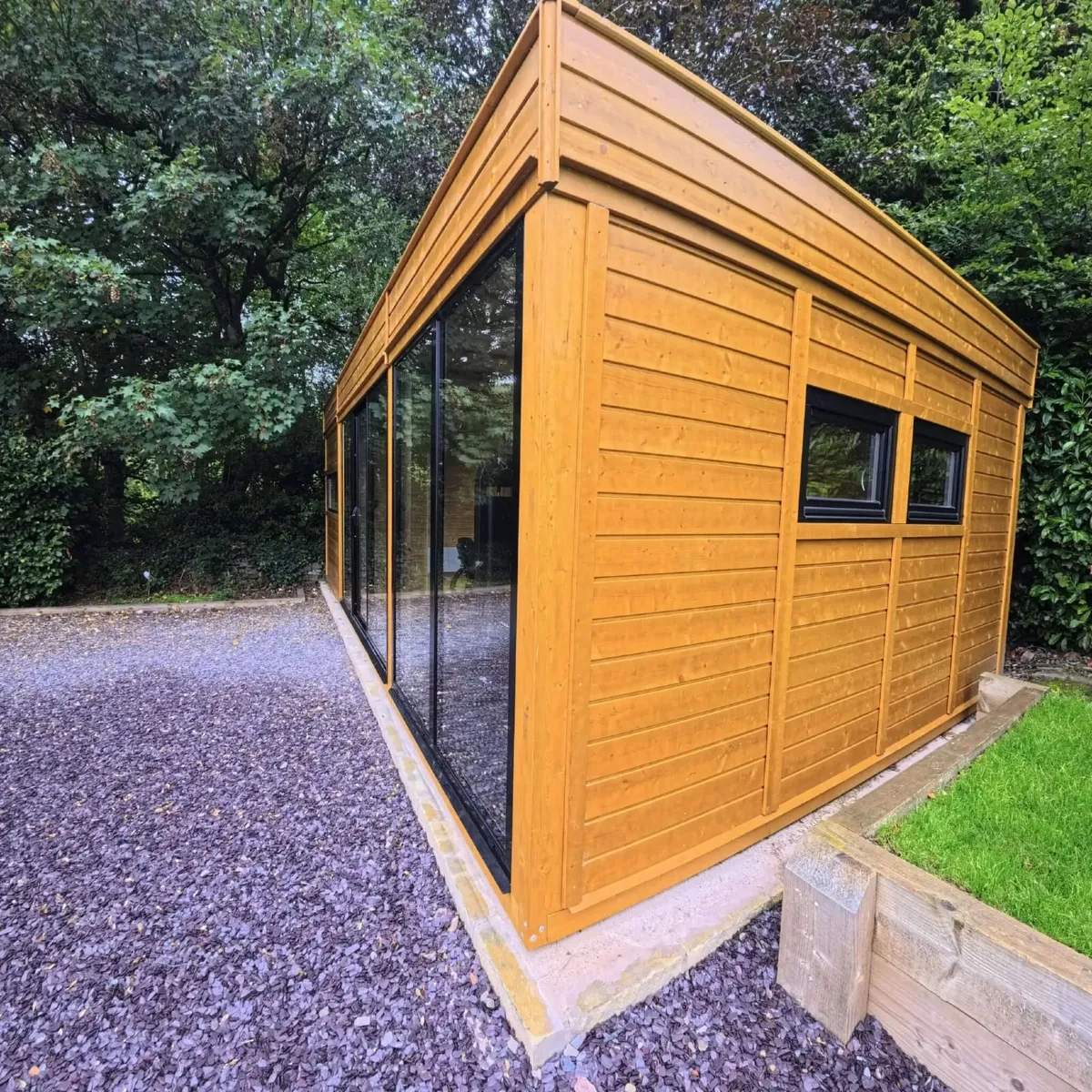 Outdoor Sauna Cube with Gym and Changing Room - Image 2