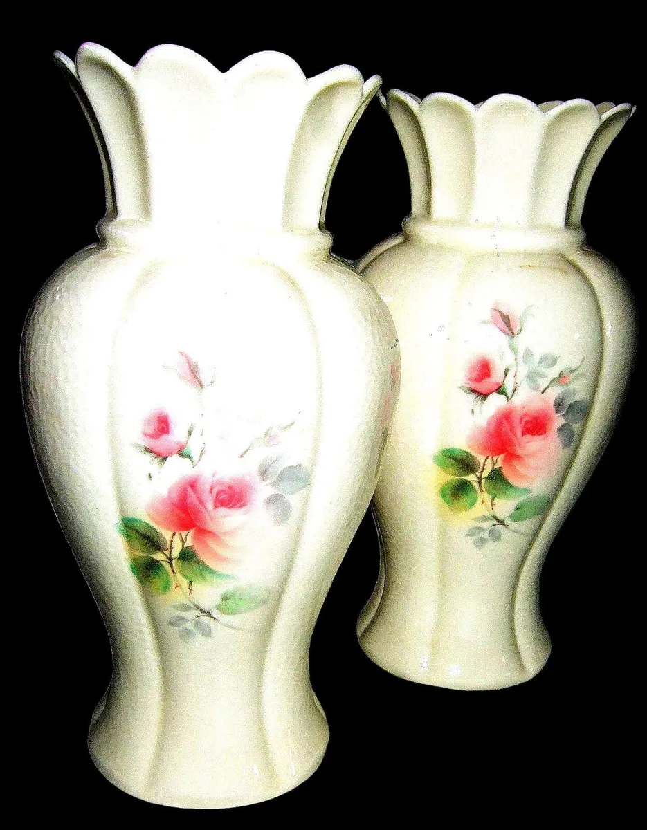 2 Vintage Donegal Parian China Vases Doc's/Box - Image 2