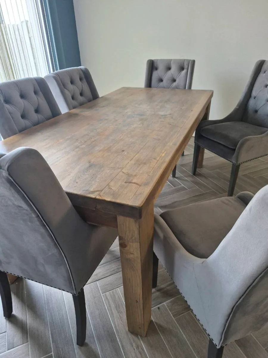 Natural Oak Dining table Set - Image 2