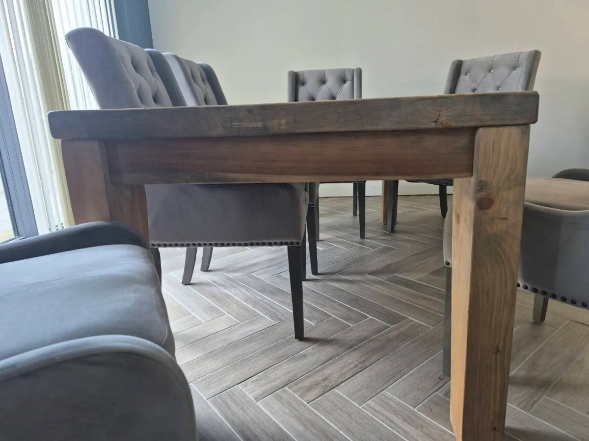 Natural Oak Dining table Set - Image 3