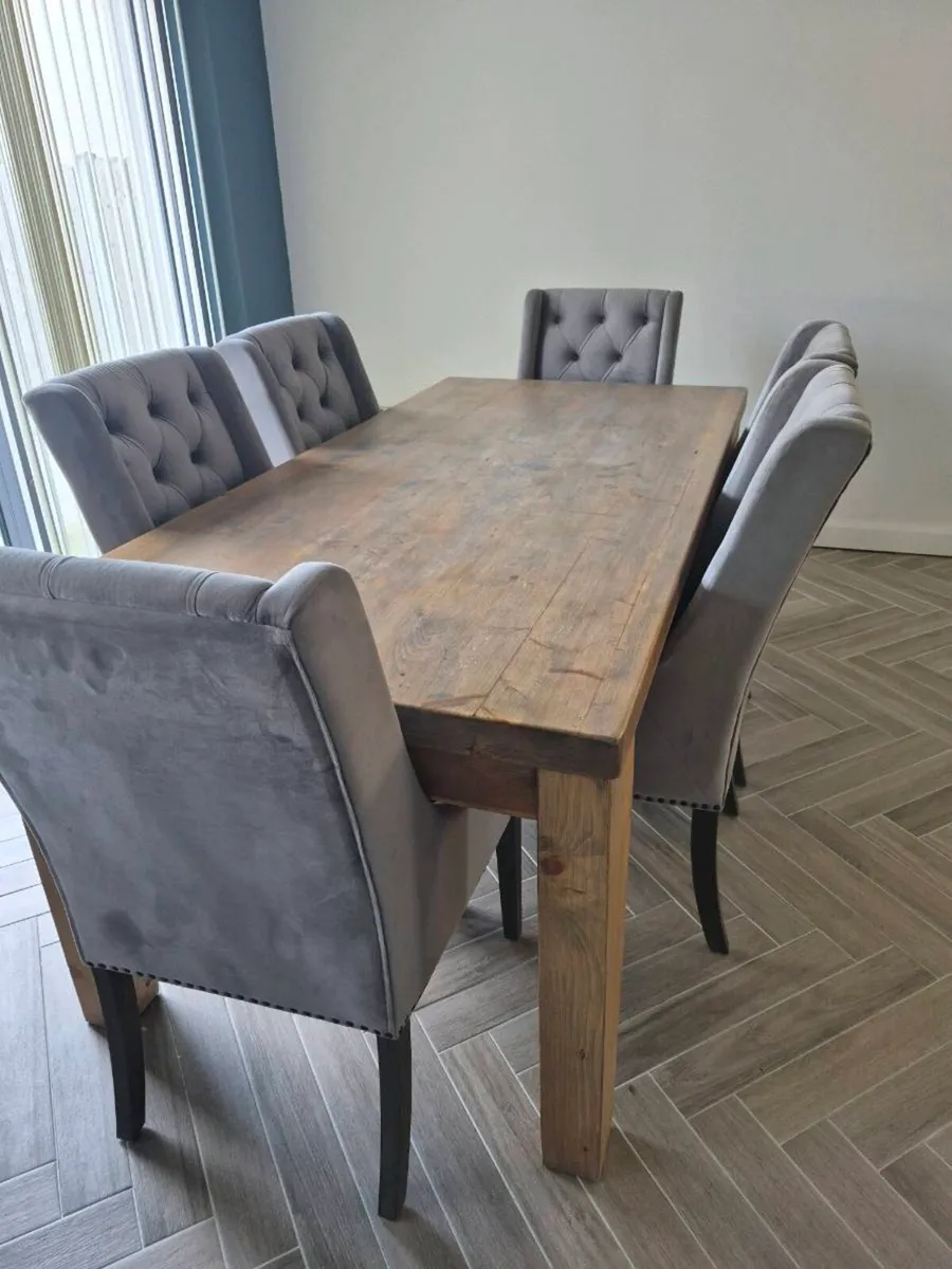 Natural Oak Dining table Set - Image 1