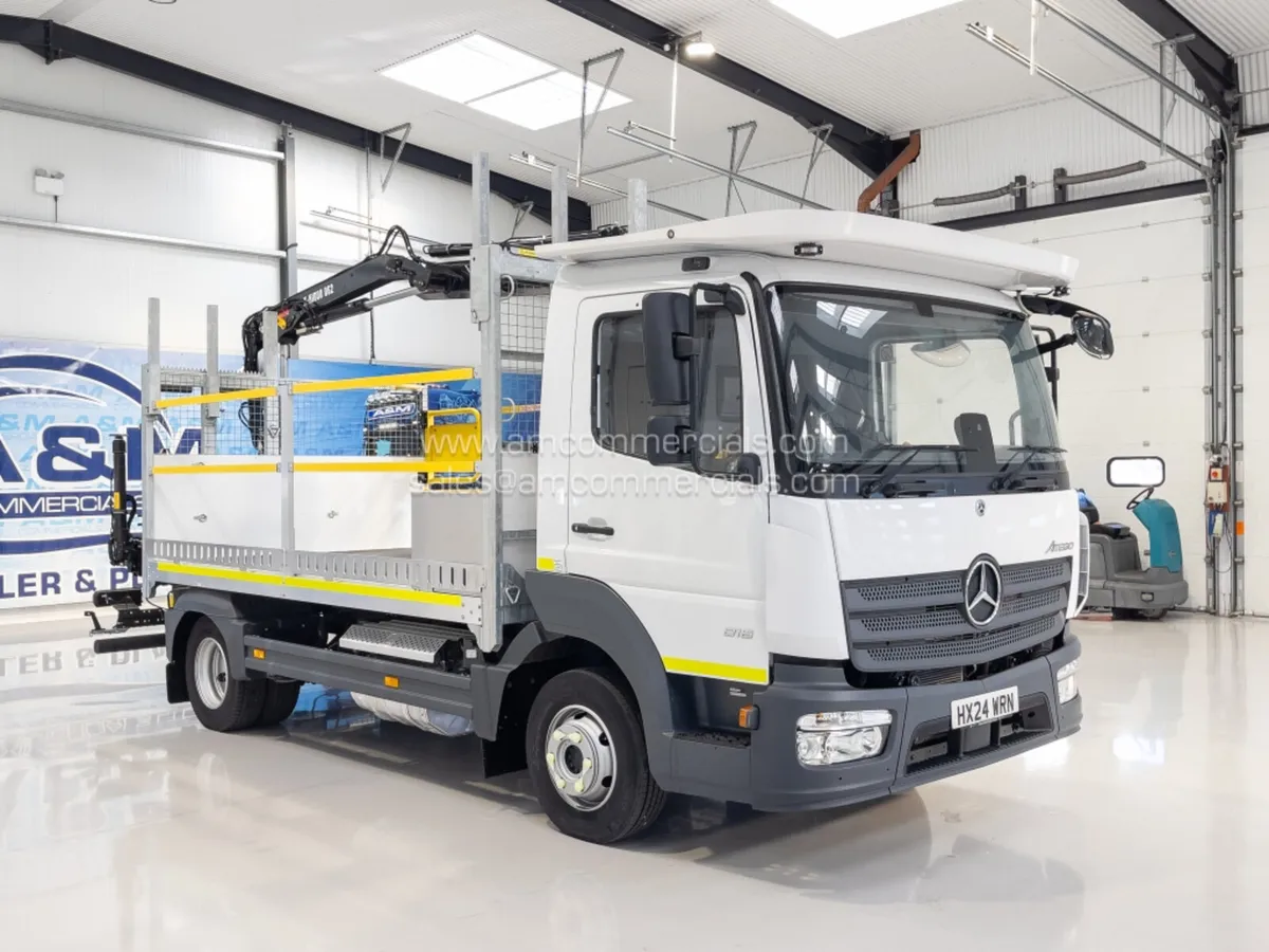 2024 MERCEDES ATEGO 816 POLE CARRIER WITH CRANE - Image 1