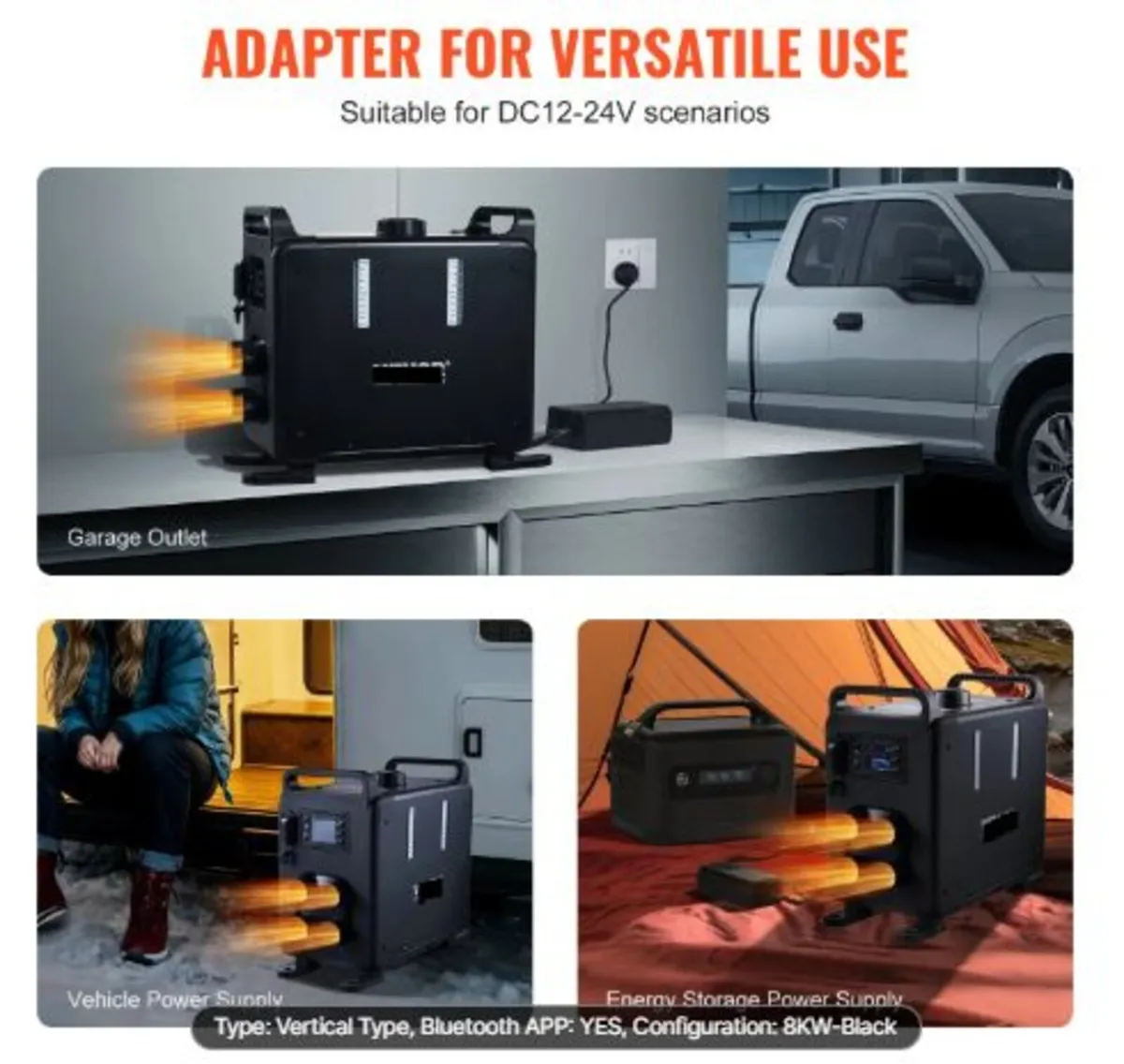 5-8KW Diesel Heater, 12V/24V All in One Diesel Air - Image 3