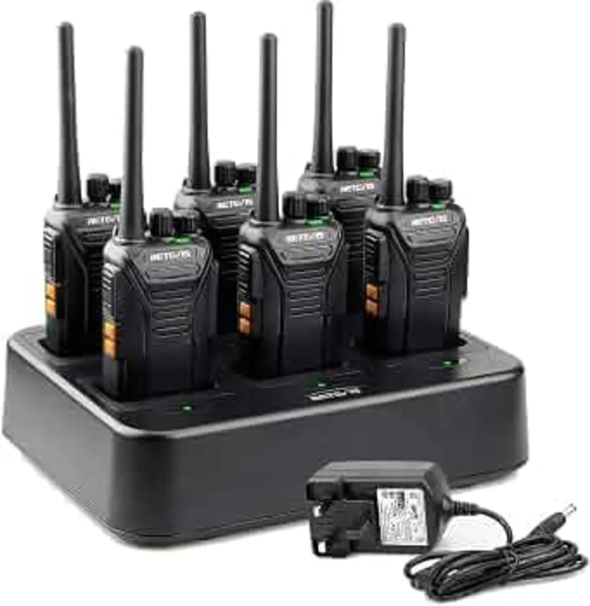 RT27 Walkie Talkies, 6 Pack Long Range 6 Way Charg - Image 1