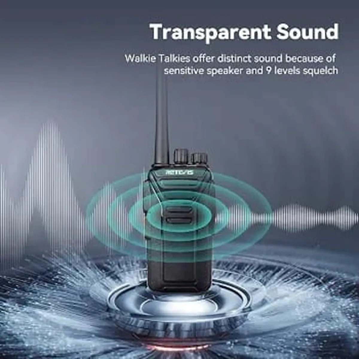 RT27 Walkie Talkies, 6 Pack Long Range 6 Way Charg - Image 2
