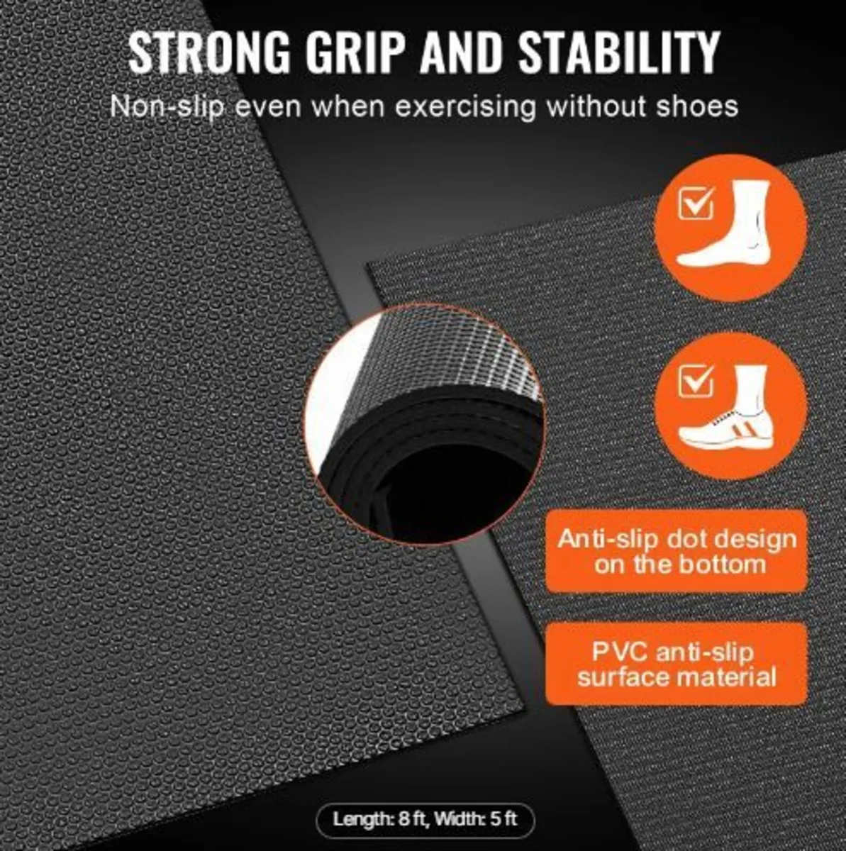 Exercise Mat Non Slip Yoga Mat Gym Fitness - Image 4