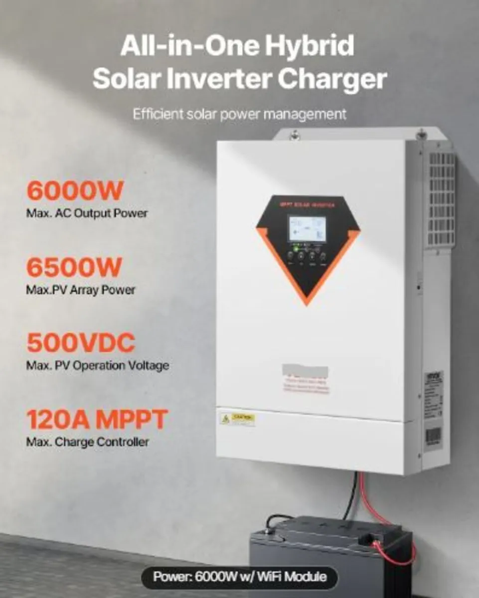 Hybrid Solar Inverter, 6000W - Image 3