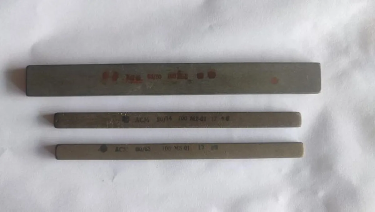 Lot of 3pcs Soviet Diamond Honing Sticks Bars - Image 1