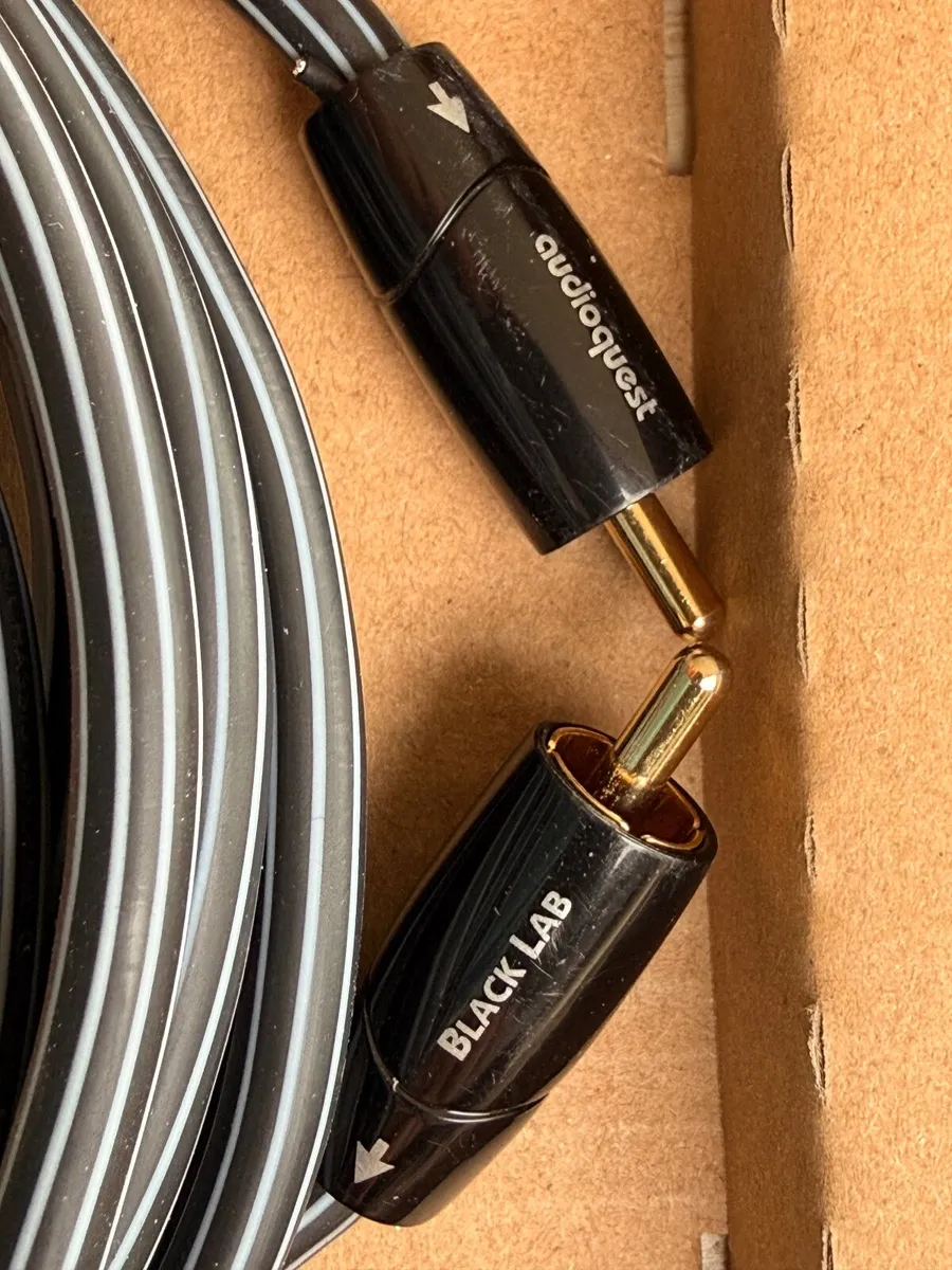 AudioQuest Black Lab (3 meter) subwoofer cable - Image 1