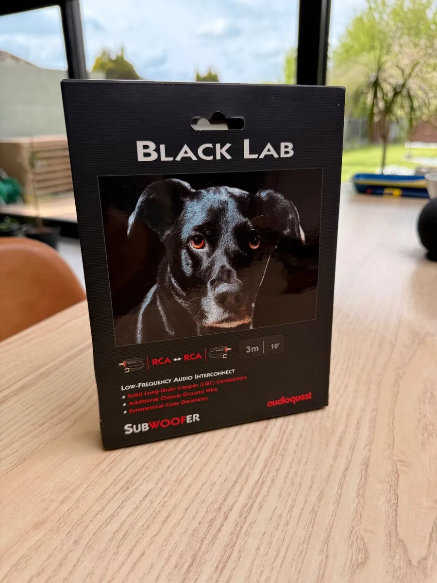 AudioQuest Black Lab (3 meter) subwoofer cable - Image 4