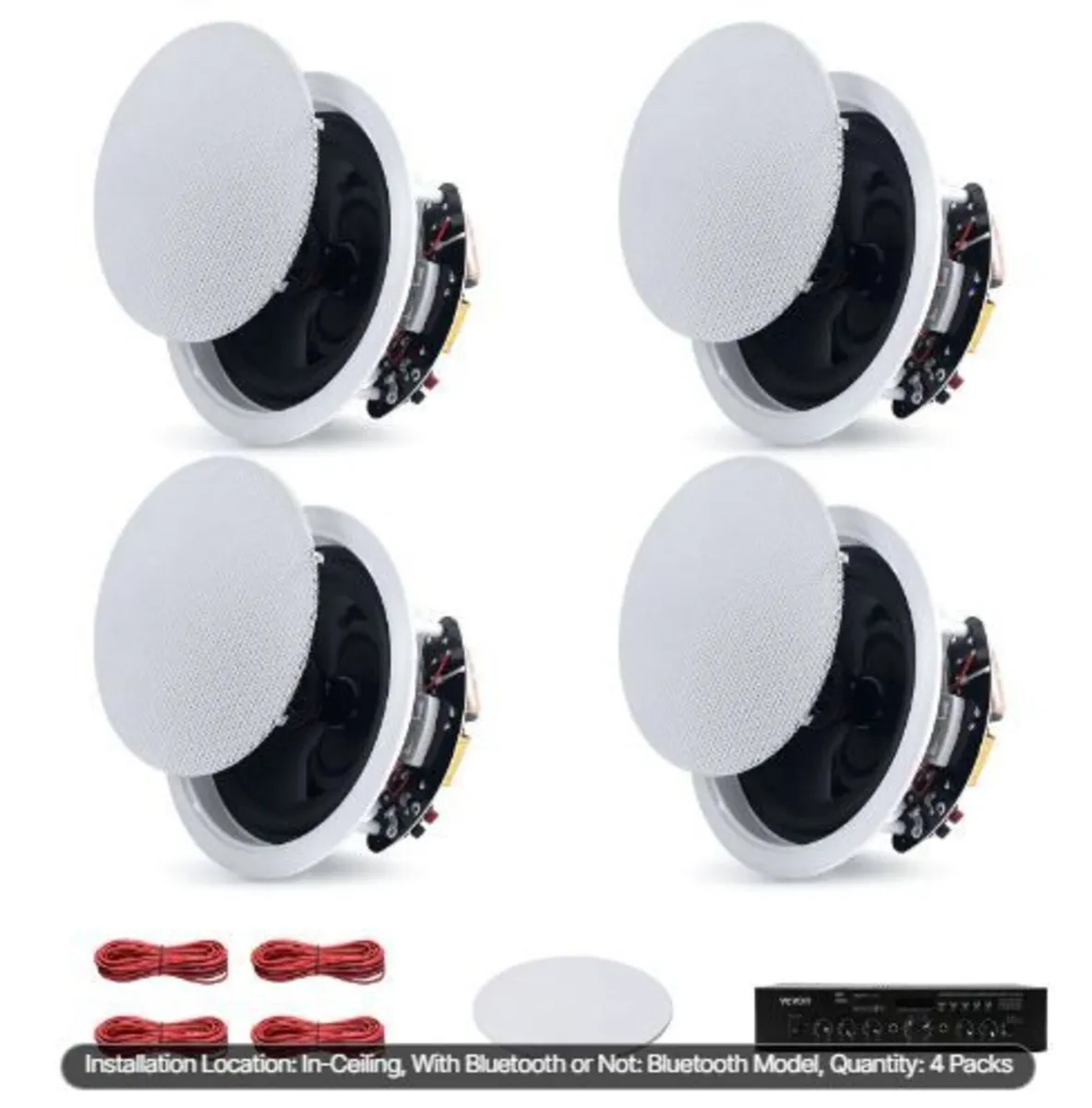 Bluetooth Ceiling Speakers, 165.1 mm - Image 3