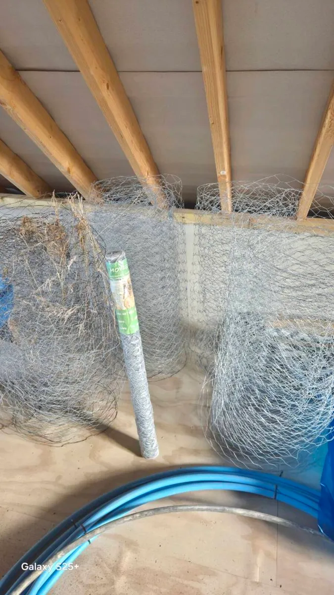 Mesh chicken wire and posts - Image 1