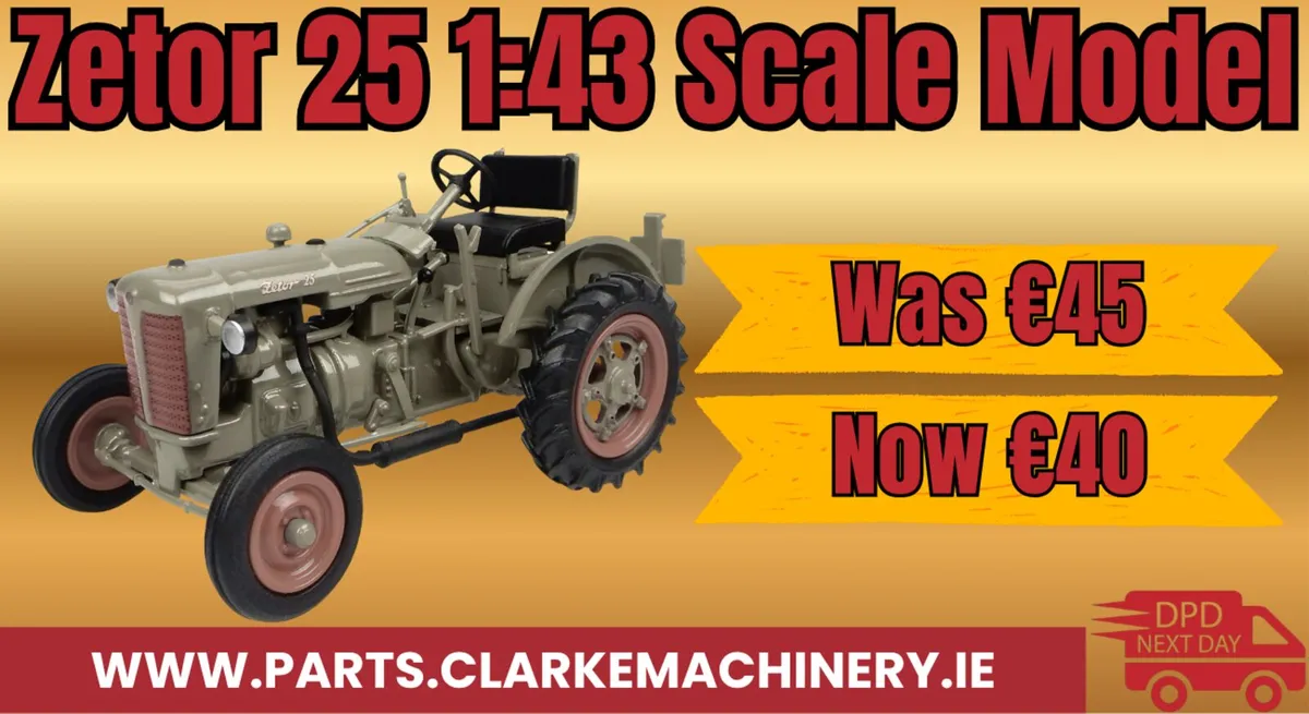 Zetor 25 (1951) 1:43 Scale Model ⭐JUST BACK IN⭐