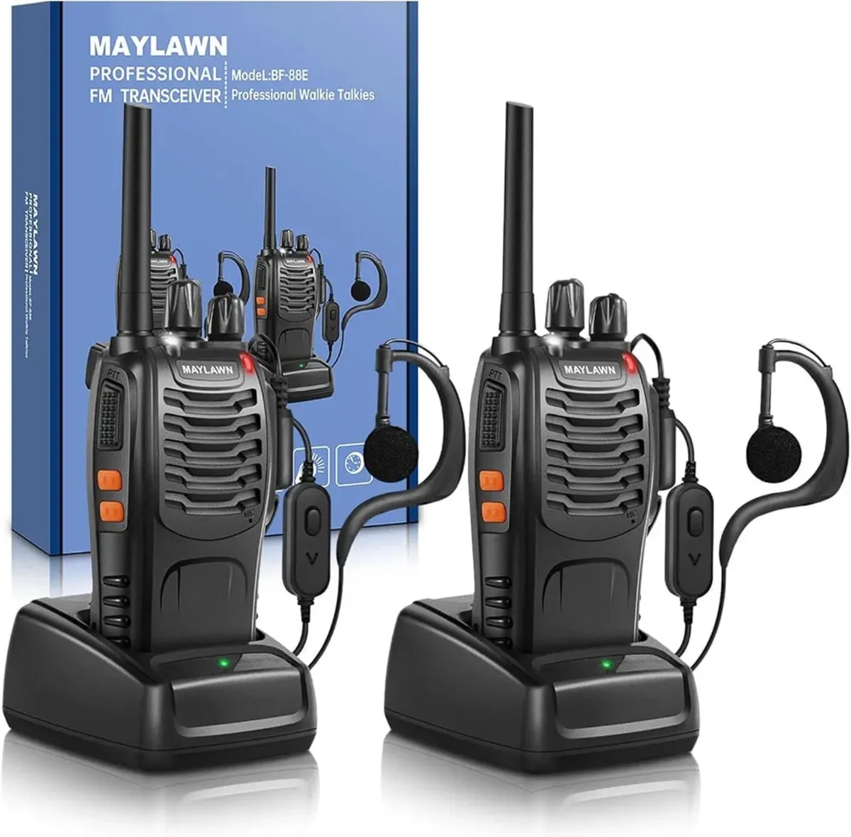 Walkie Talkies Long Range Pack of 2, Two Way Radio - Image 1