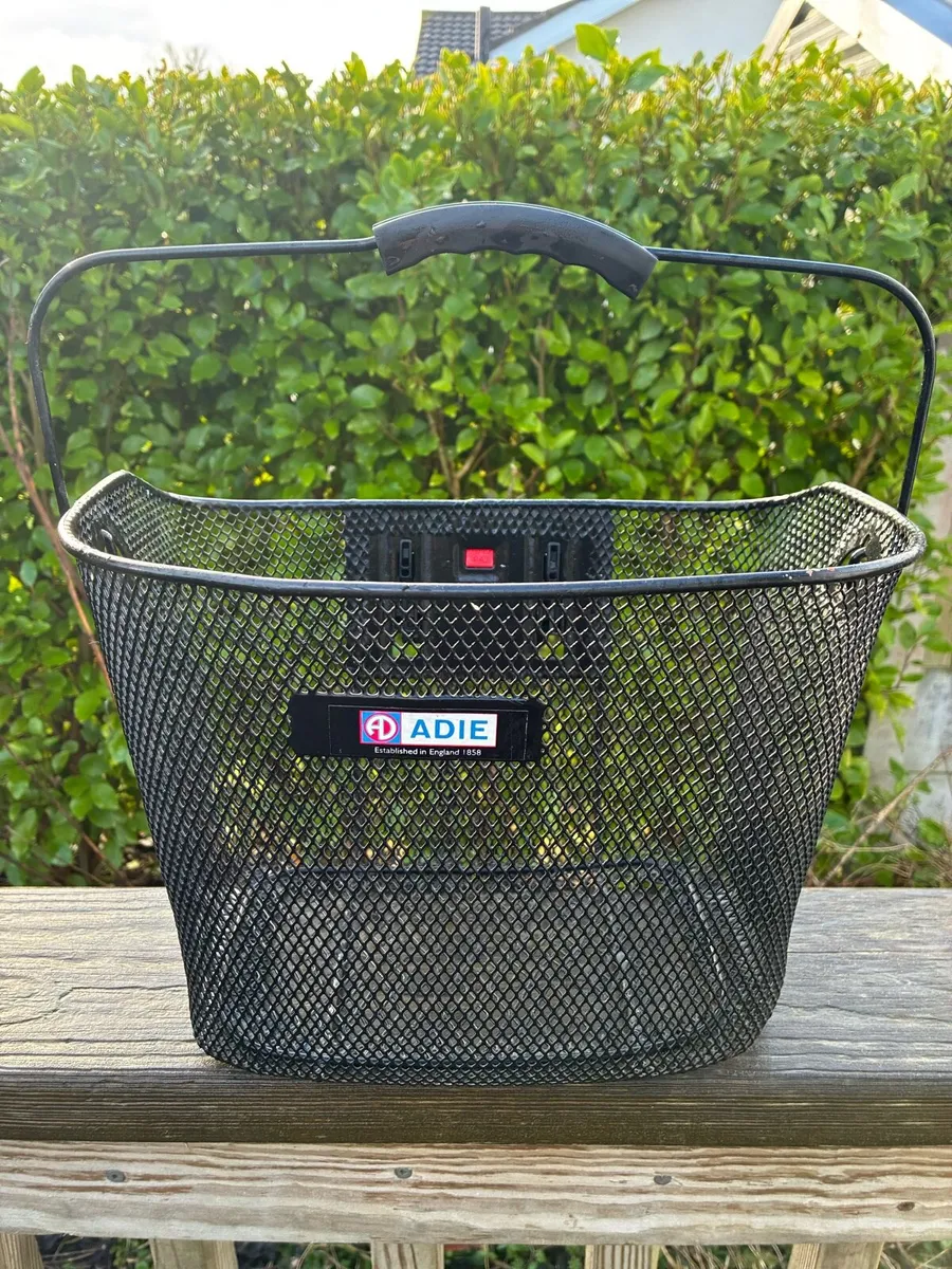 Adie front mounted Black Bicycle basket - Image 1
