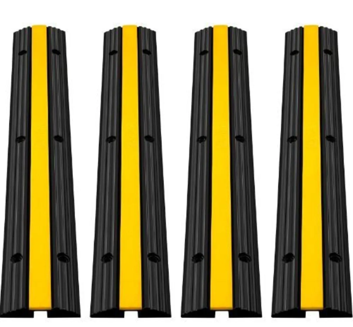 4 Pack of 1-Channel Rubber Cable Protector - Image 2