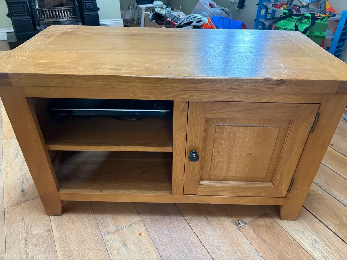 Solid Oak Tv unit - Image 1