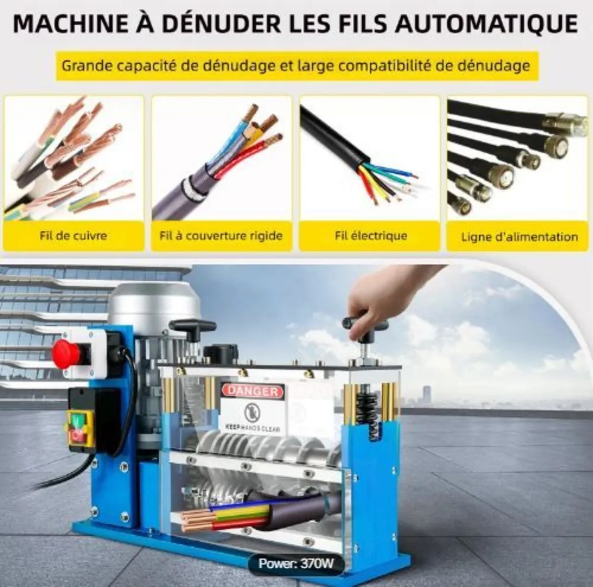 Electric Wire Stripping Machine, 1.5-38 mm - Image 2