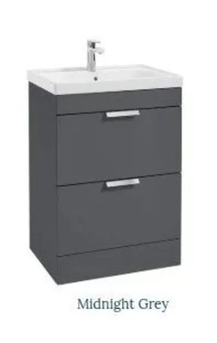 Sonas Stockholm 50 Floor Standing 2 Drawer Vanity - Image 1