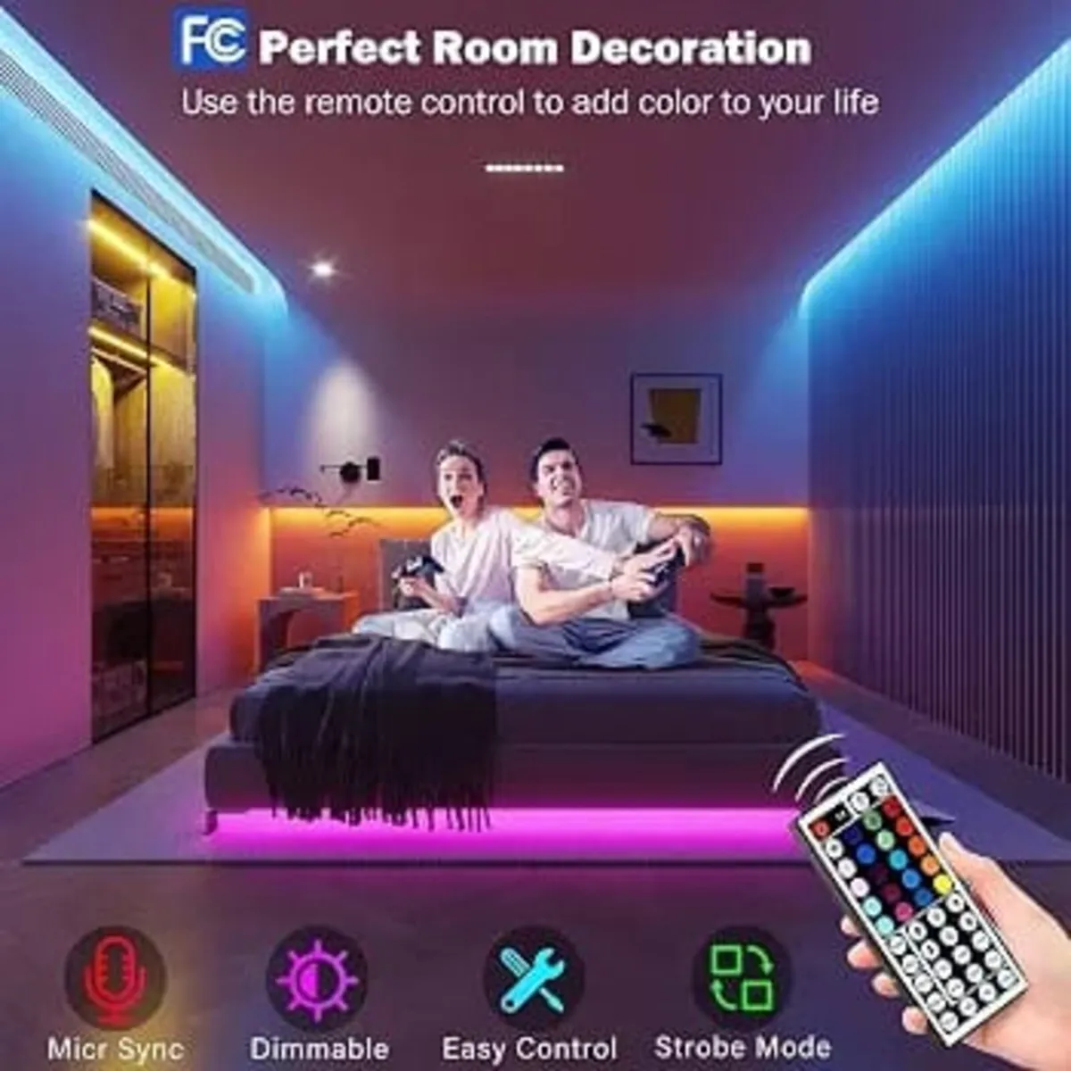 Led Strip Lights 30M(2 Rolls of 15M) with Music Sy - Image 2