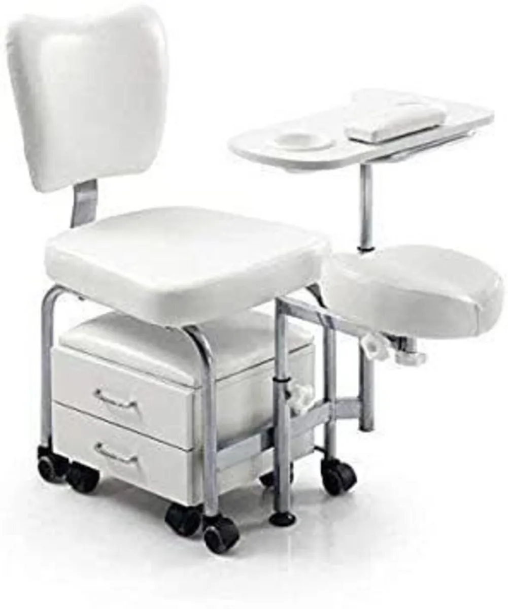 Manicure Pedicure Nail Station Table & Chair - Image 3