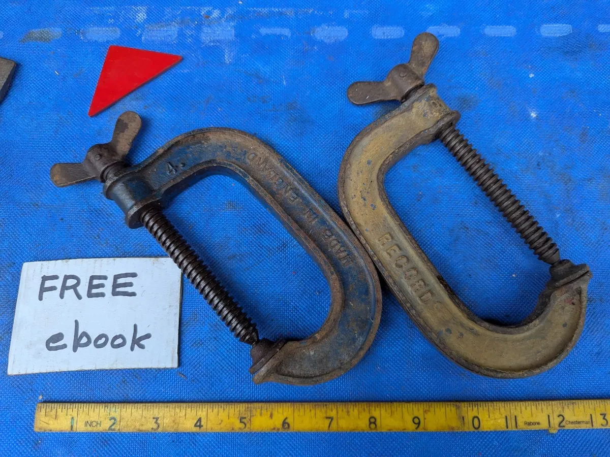 Pair of Record 4" G Clamps - Image 1