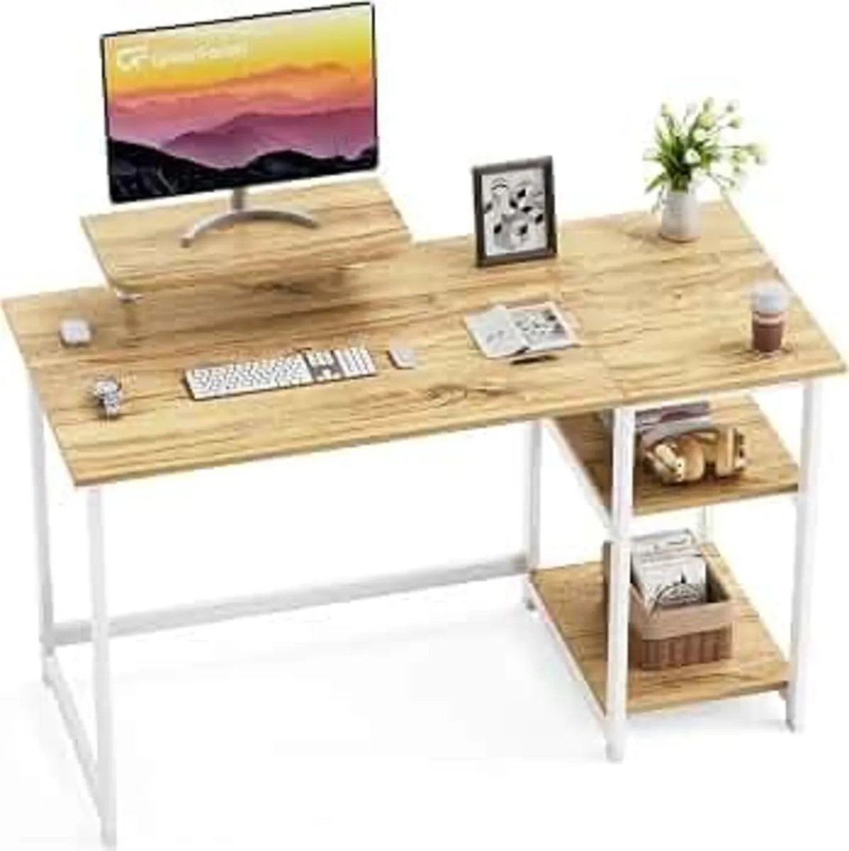 Office Desk 100cm with Monitor Stand, Oak
Study Co - Image 1