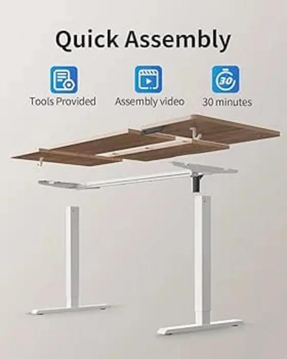 Electric Standing Desk 120 x 60 cm, Height Adjusta - Image 2