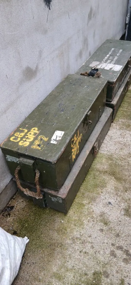 Military wooden boxs - Image 1