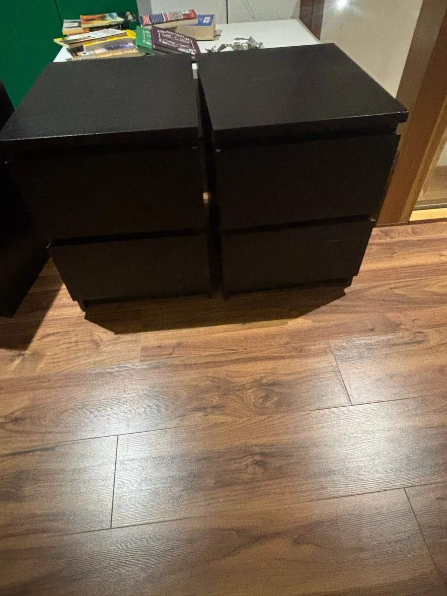 IKEA king size bed, 2 lockers and sideboard - Image 3