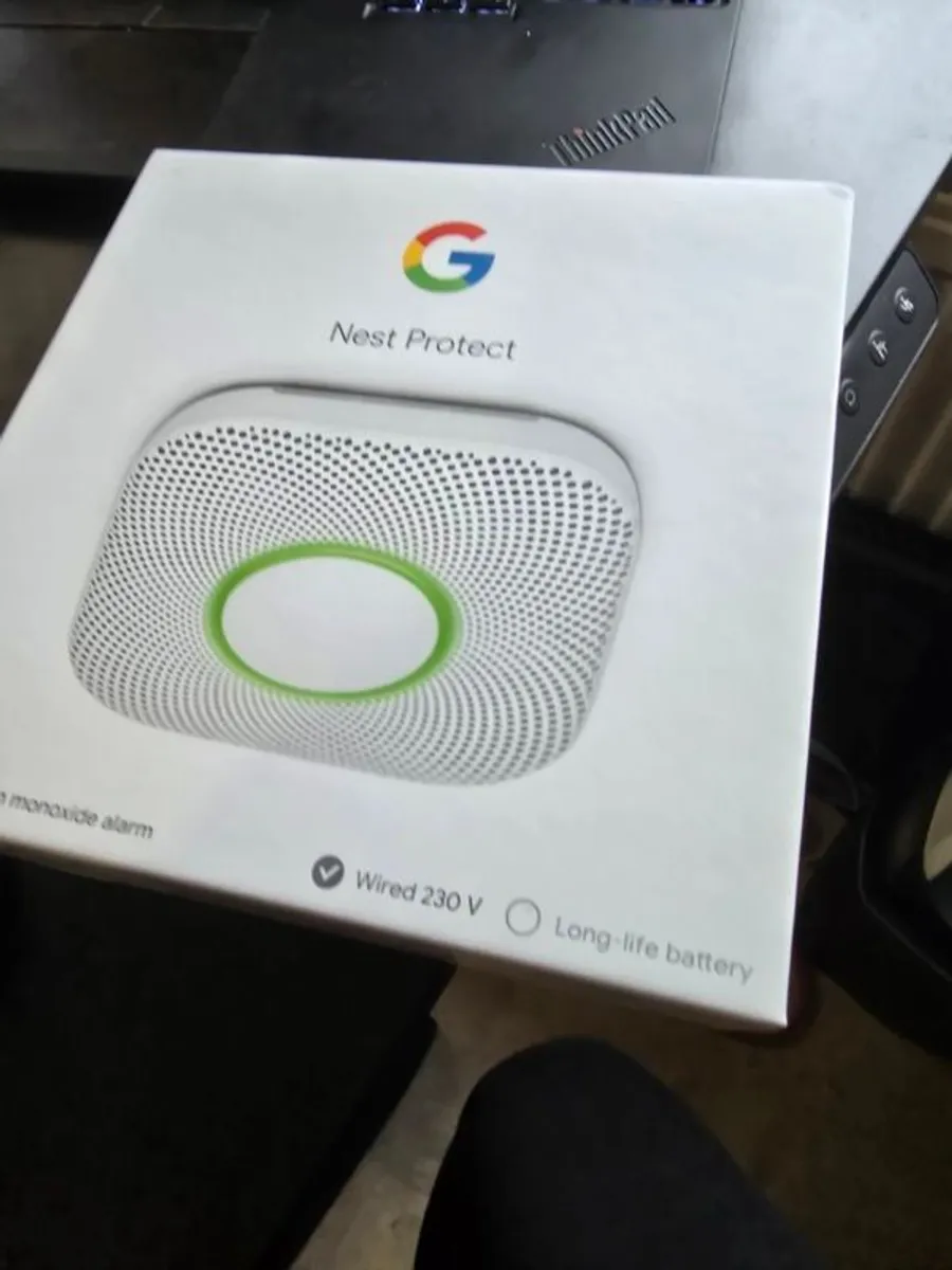 Google Nest Protect Wired Smoke & CO Alarm Unused - Image 1