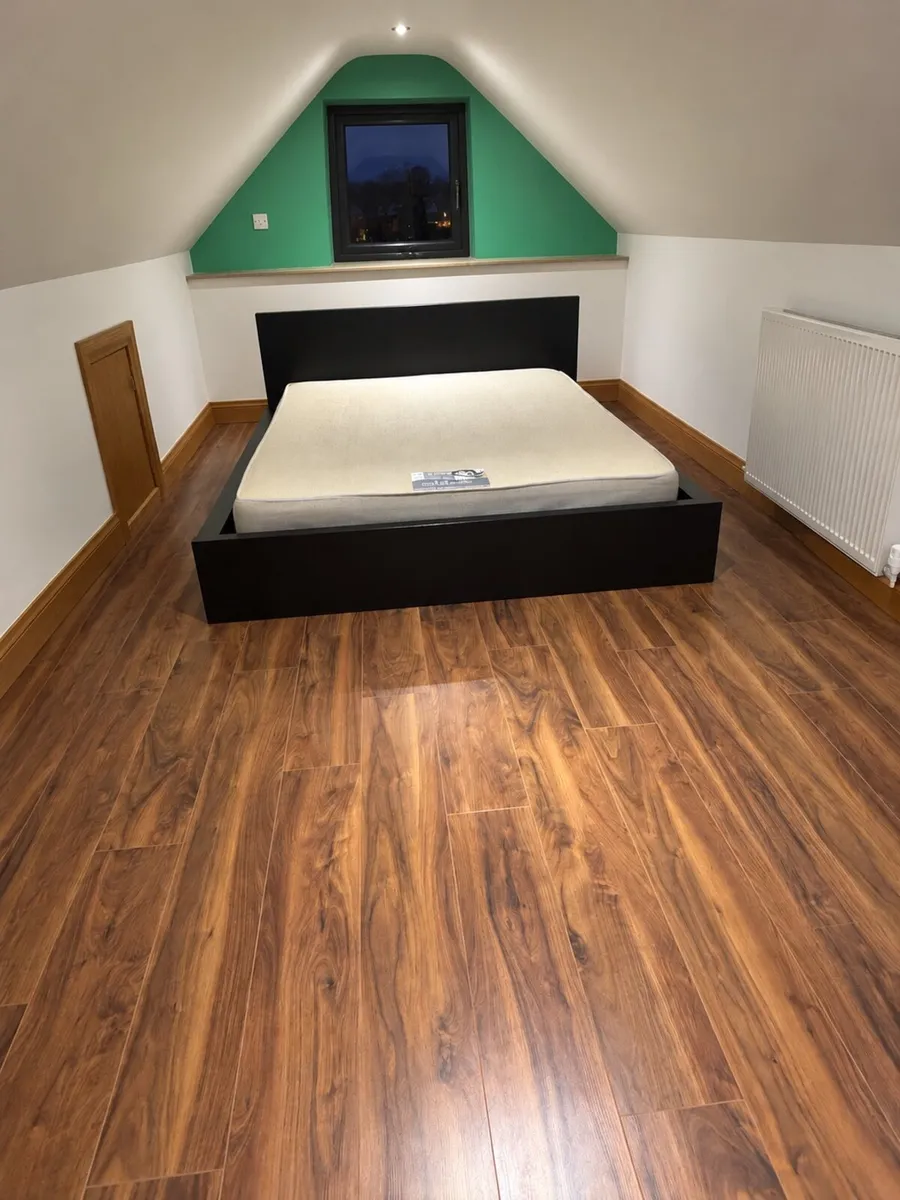 IKEA king size bed, 2 lockers and sideboard - Image 4