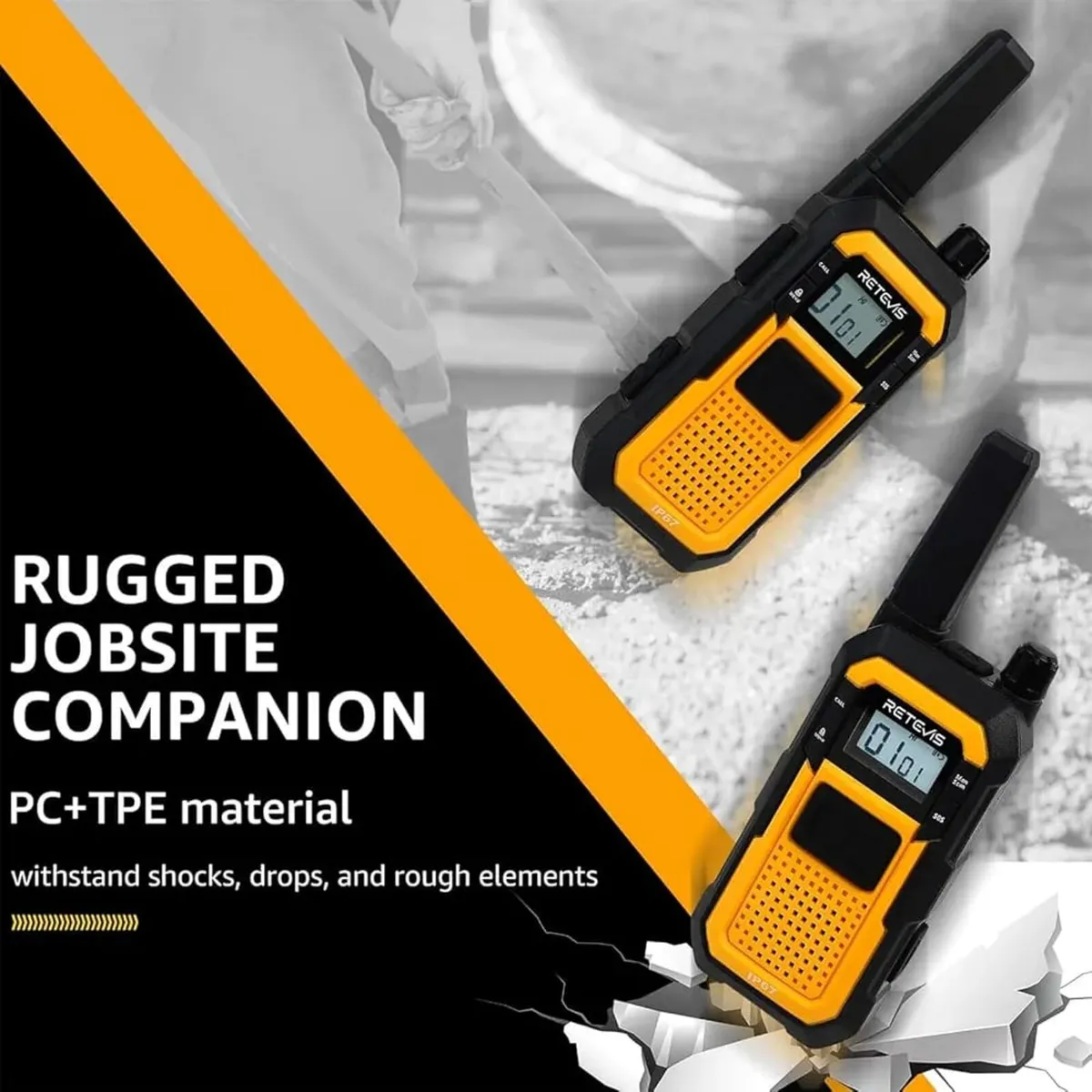 RB648 Walkie Talkies Long Range, Walkie Talkies Sc - Image 3