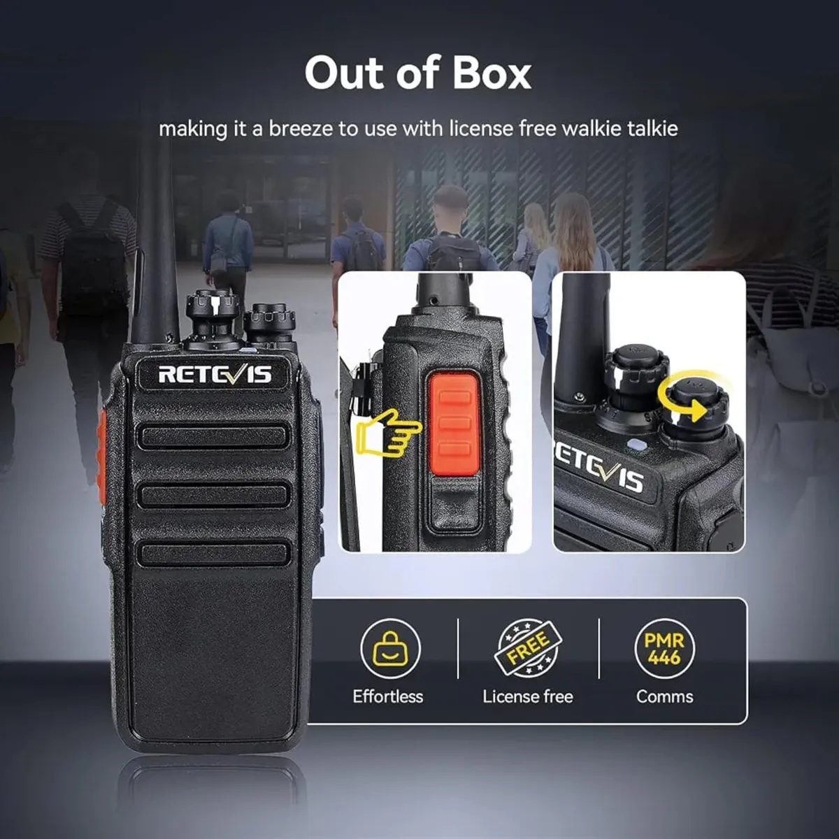 RT24 Walkie Talkies for Adults, Professional Two W - Image 4