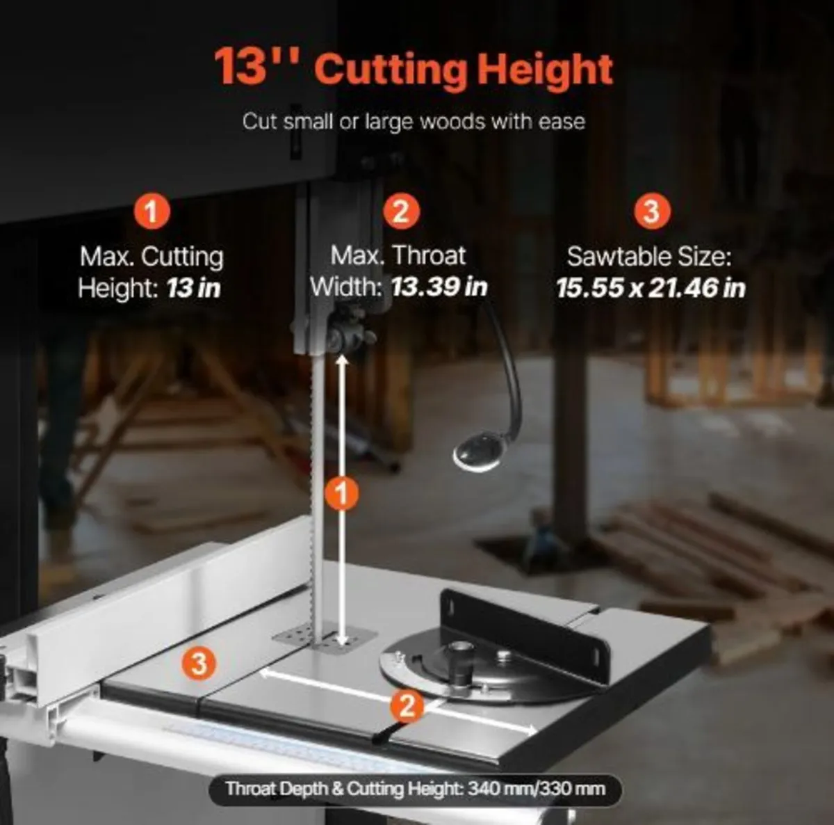 Band Saw, 340mm / 13.39-Inch - Image 2
