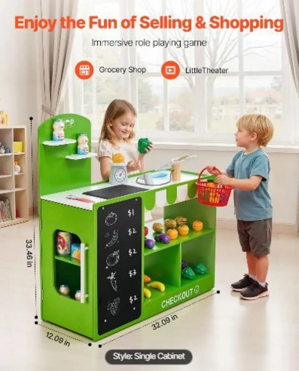 Kids Grocery Store Playset - Image 2