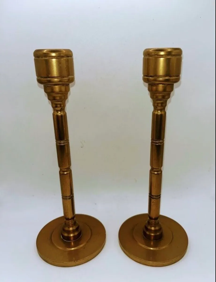 1950s Brass candle holders (pair)