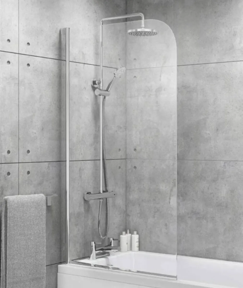 Non used Glass bath shower door