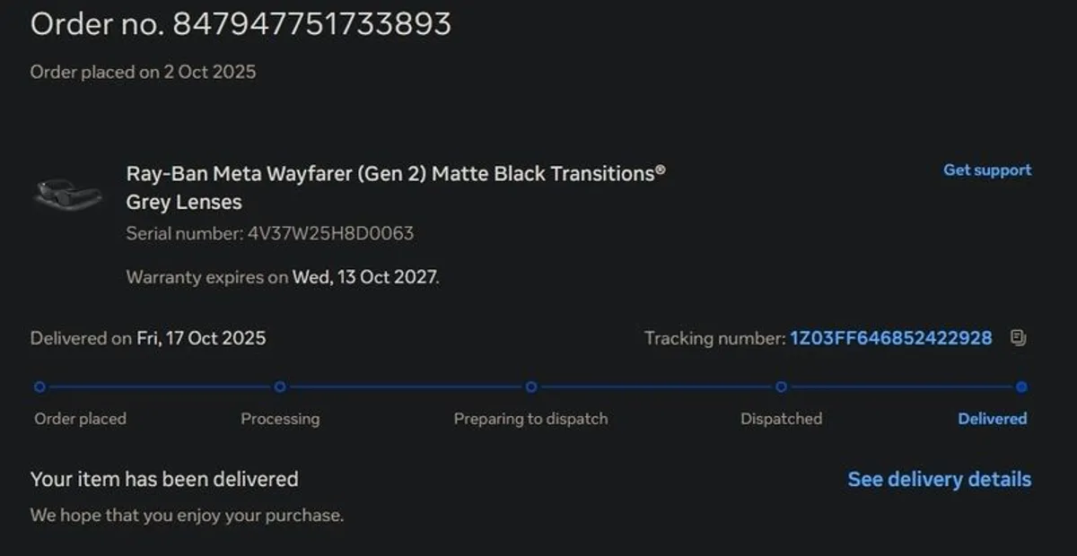 Ray-Ban Meta Gen 2 Transitions - Image 2
