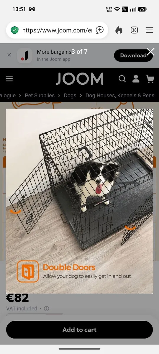 Large Dog crate - Image 3
