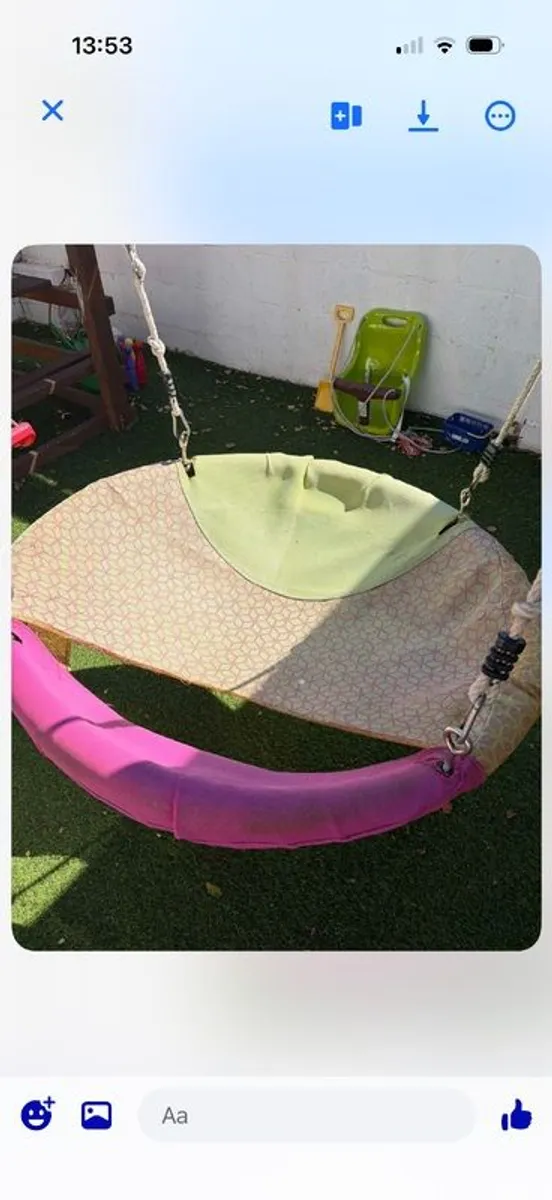 Gorgeous swing set with tree house - Image 2