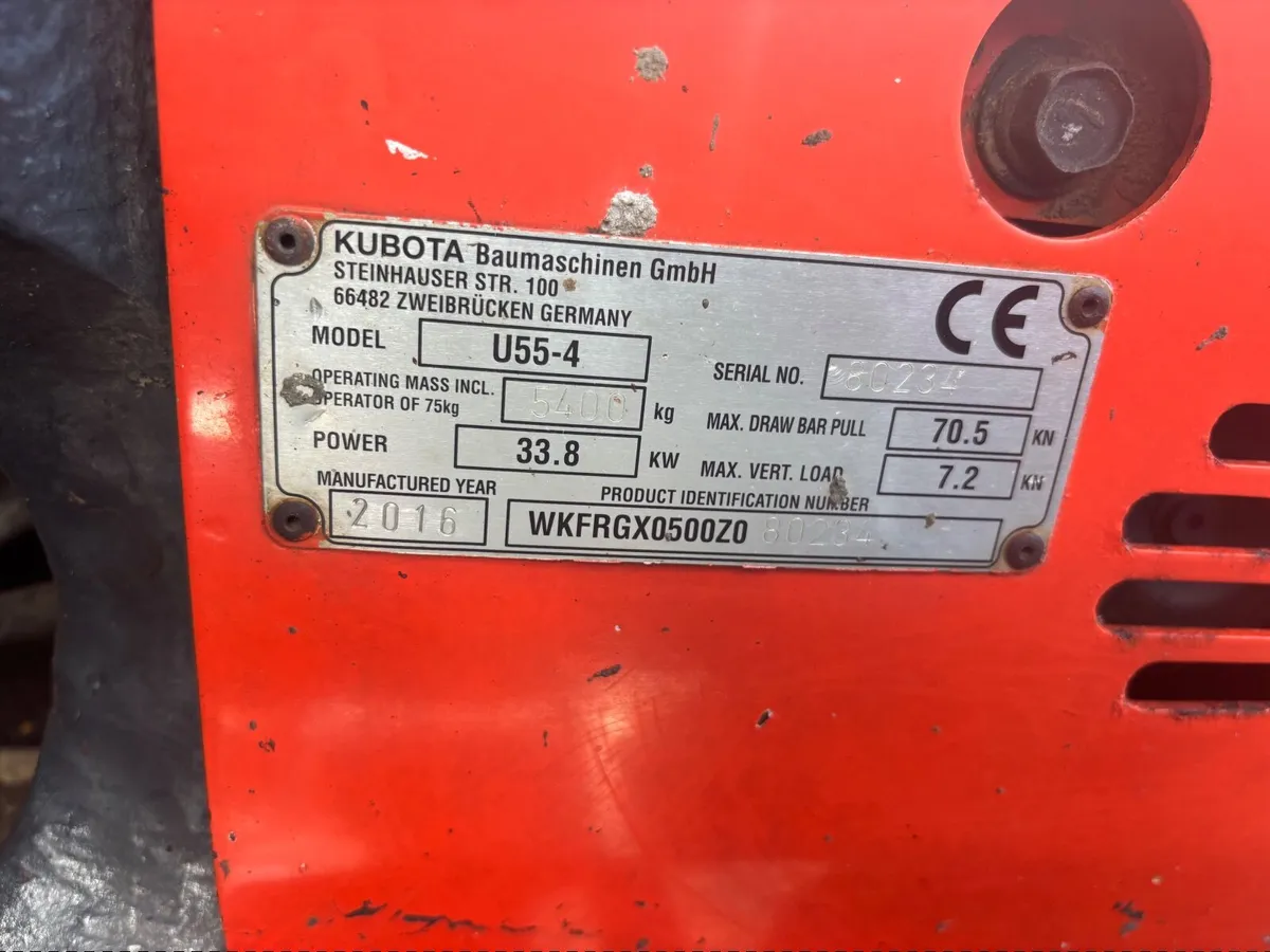 2016,KUBOTA U55-4 - Image 3