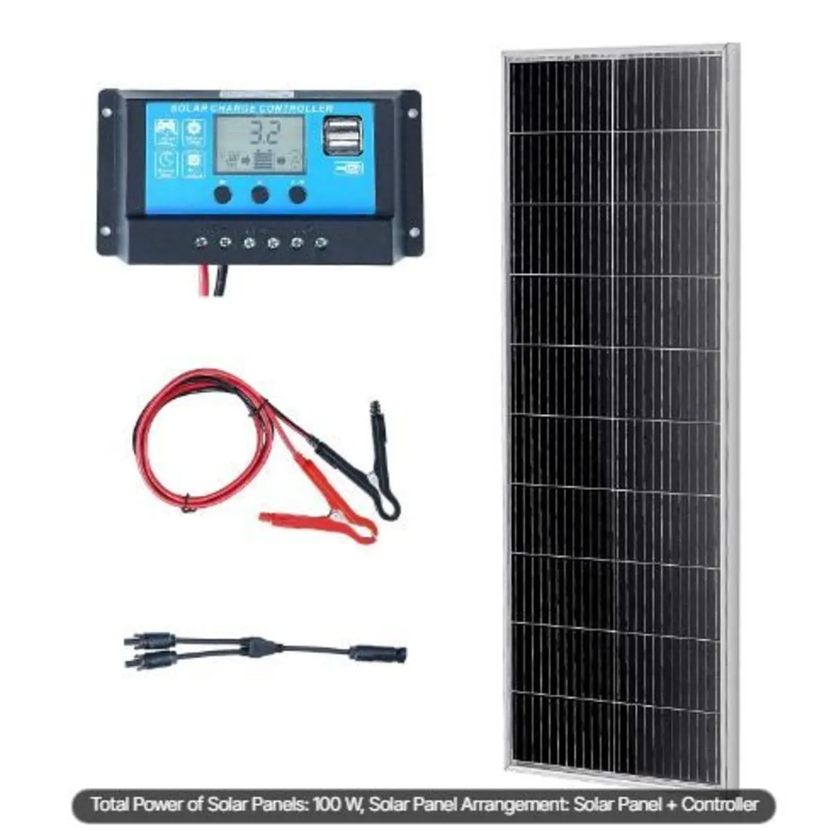 100W Monocrystalline Solar Panel Kit - Image 3