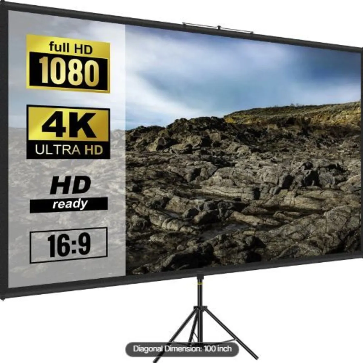 Tripod Projector Screen with Stand 100inch - Image 4