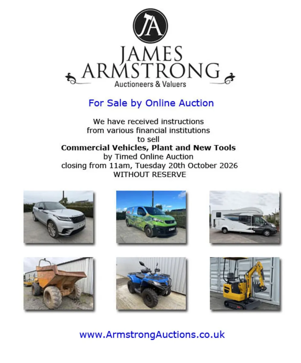 Online Auction **Bidding Now Live** - Image 1