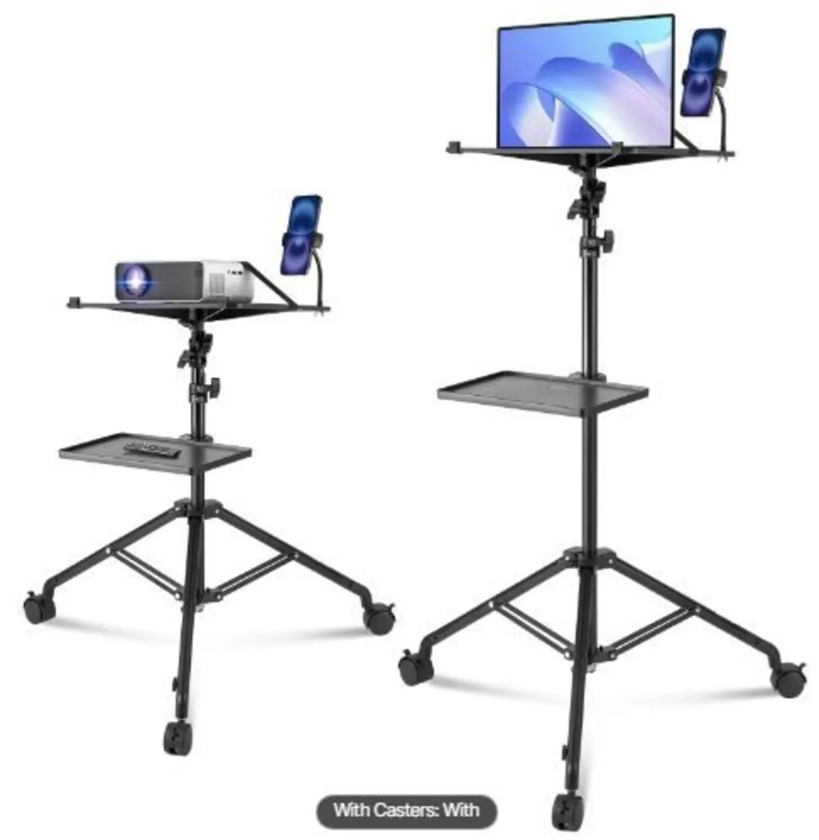 Projector Stand with Wheels, Laptop Stand - Image 4