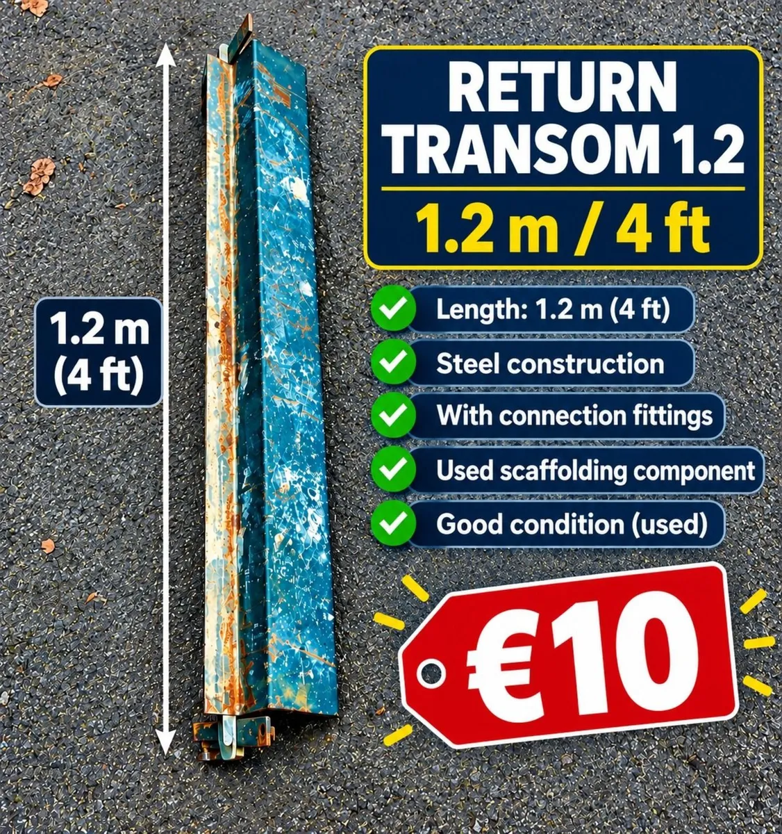 4 ft Return Transom