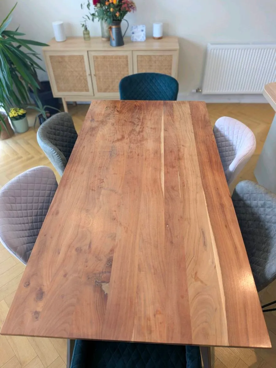 EZ Living Osaka Dining Table & 6 Oledo Chai - Image 2