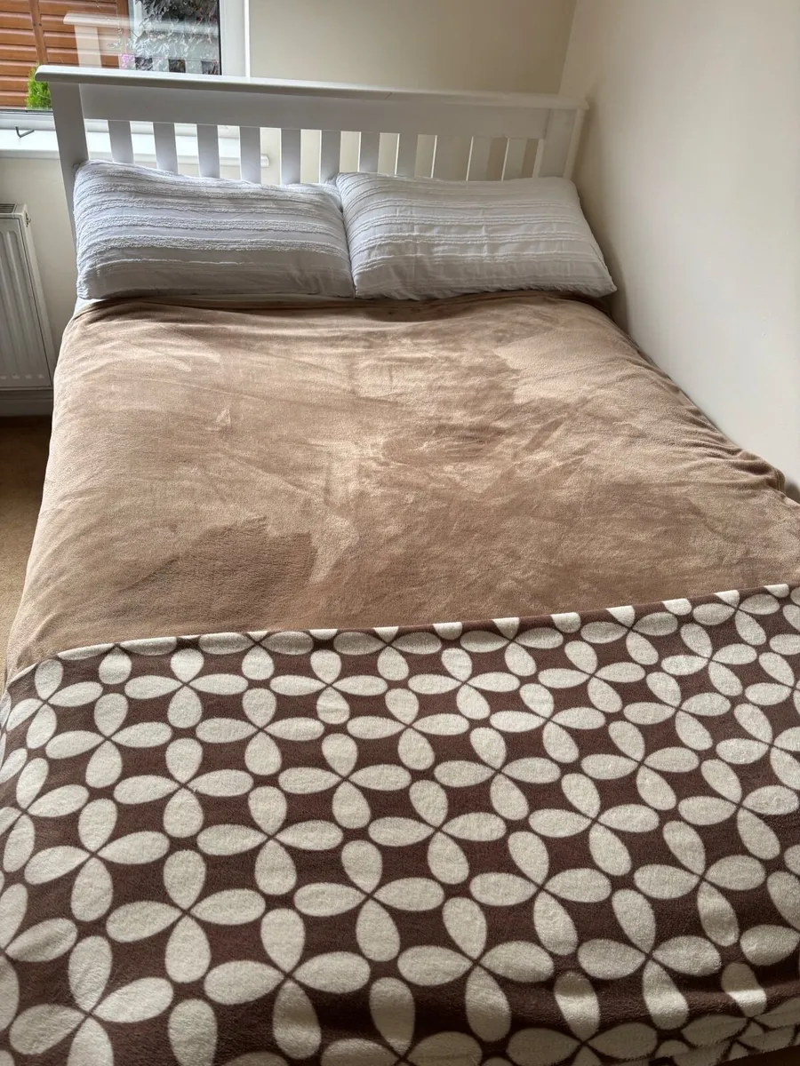 Double bed & mattress - Image 1